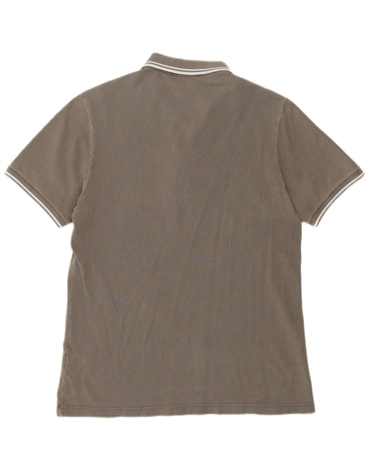 Cămașă polo Fred Perry pentru bărbați, bumbac gri mediu