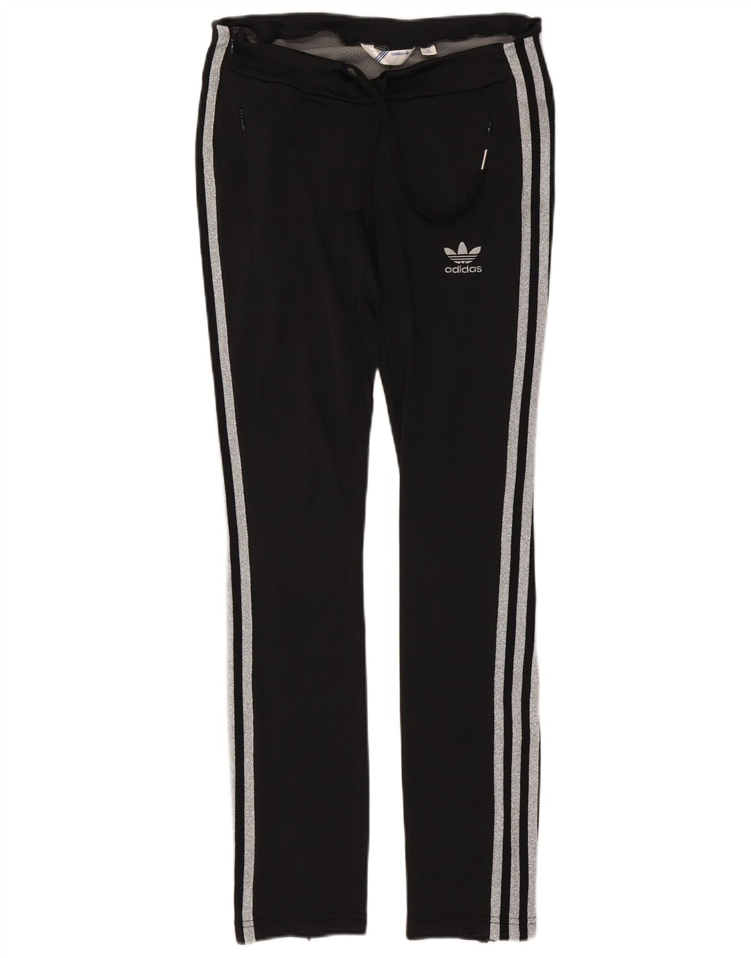 Pantaloni de trening Adidas pentru femei IT 42 Poliamidă neagră medie