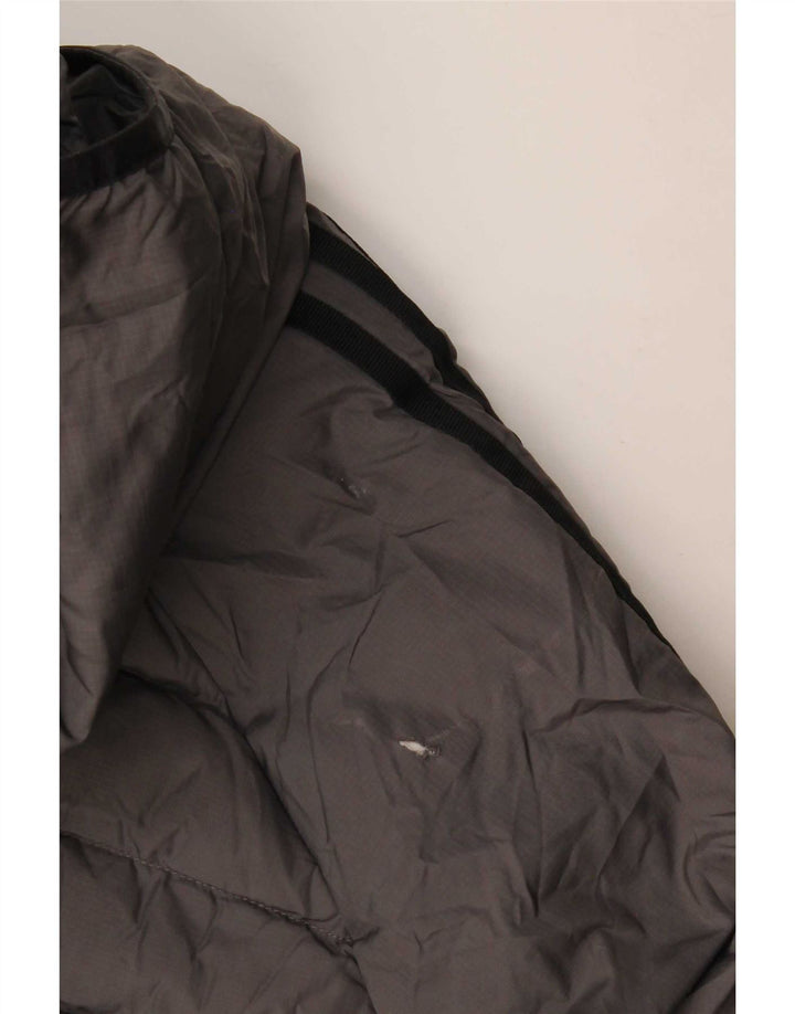 Jachetă căptușită cu glugă Adidas pentru bărbați UK 42 XL poliester gri