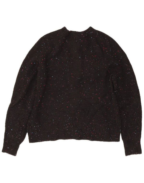 Pulover cardigan pentru femei Marks & Spencer UK 14 Medium Black Flecked Acrylic