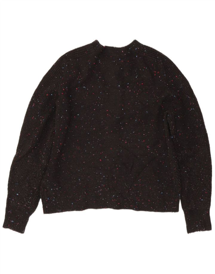 Pulover cardigan pentru femei Marks & Spencer UK 14 Medium Black Flecked Acrylic