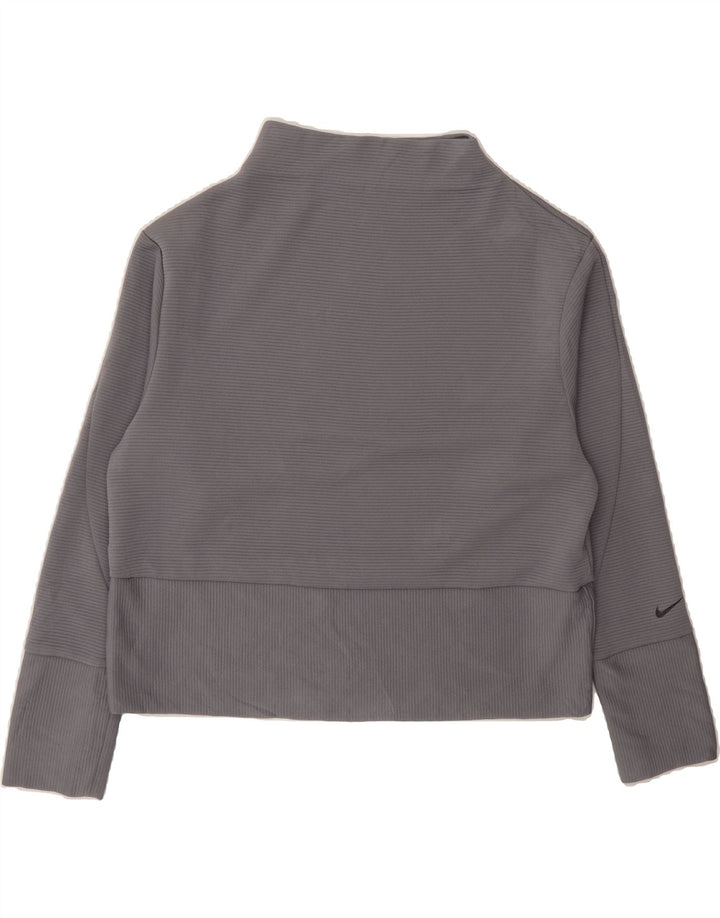 NIKE Womens Sweatshirt Jumper UK 14 Medium Grey Polyester Vintage Nike and Second-Hand Nike from Messina Hembry 