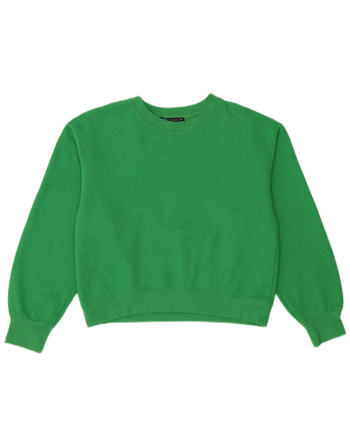 Pulover pentru damă Zara UK 14 Poliester verde mediu