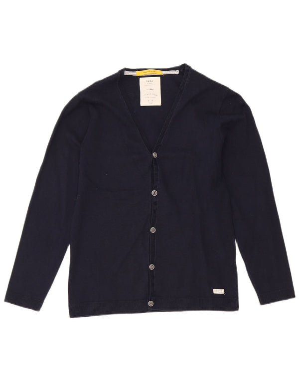 Pulover cardigan pentru băieți Zara 9-10 ani, bleumarin