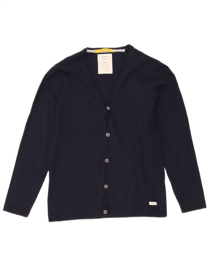 Pulover cardigan pentru băieți Zara 9-10 ani, bleumarin