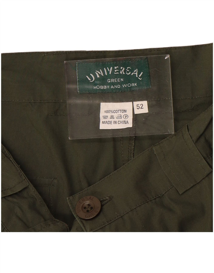 Pantaloni scurti cargo pentru femei VINTAGE IT 52 XL W36 bumbac kaki