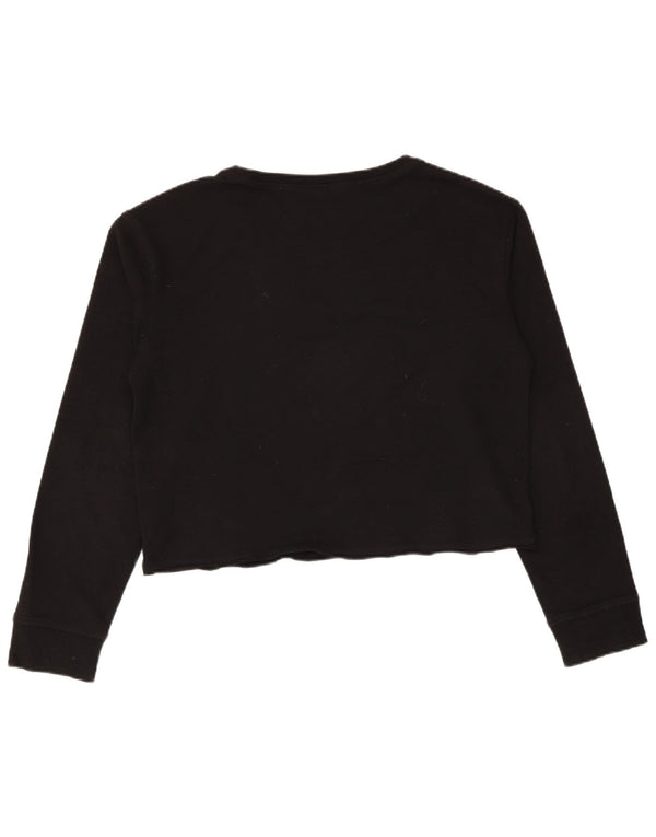Pulover Vans Graphic Crop pentru femei UK 14 Medium Negru