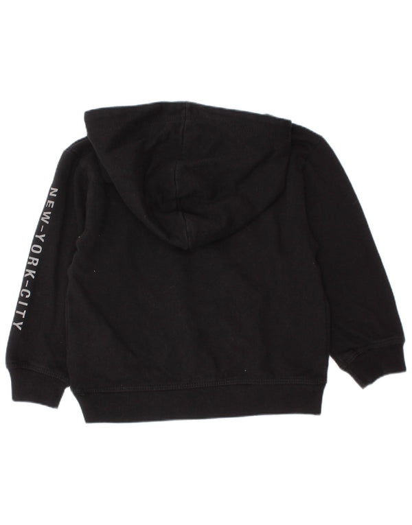 Dkny Baby Boys Pulover cu glugă grafic 18-24 luni Bumbac negru