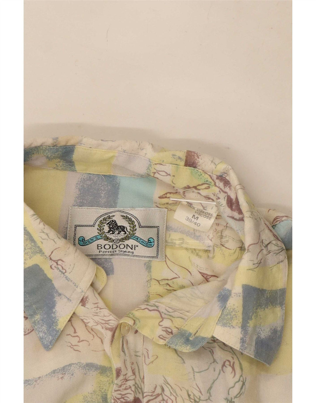 Cămașă cu mânecă scurtă pentru bărbați Bodoni Mărimea 39/40 Medium, multicoloră, mozaic