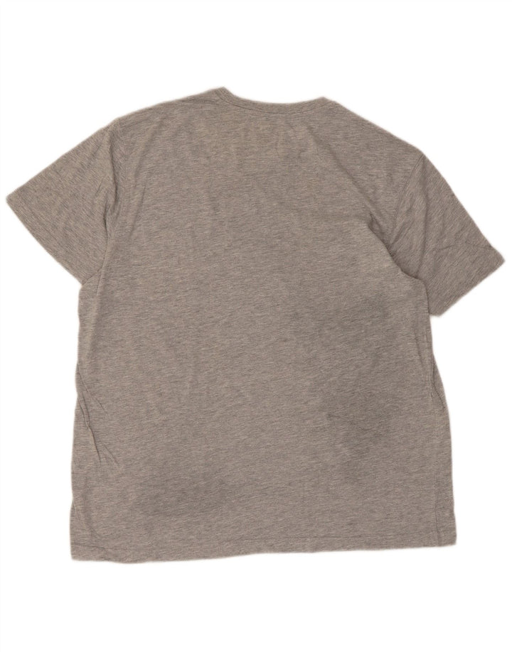 Tricou grafic pentru bărbați Eddie Bauer Top mare, gri, bumbac cu pete