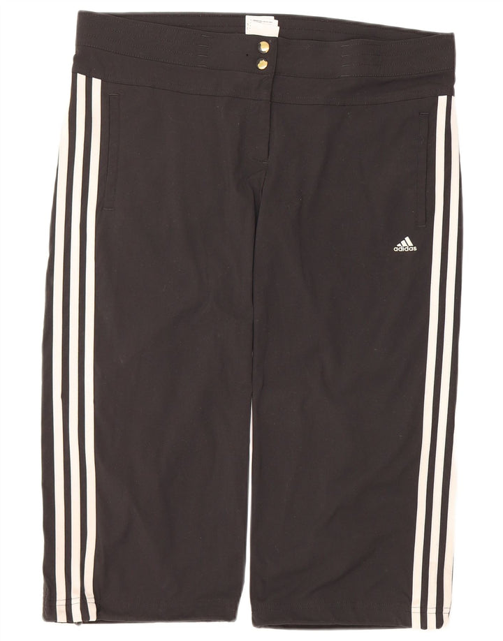 Pantaloni scurți sport pentru femei Climalite Bermuda ADIDAS UK 14 Poliamidă neagră medie