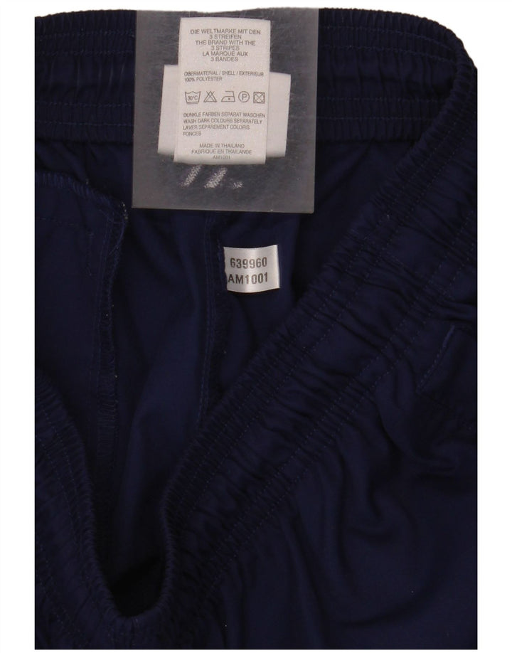 Pantaloni scurți sport Adidas pentru femei UK 12 Medium Bleumarin Poliester