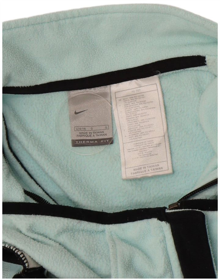 Jachetă Fleece Nike pentru femei US 12/14 mare, turcoaz, poliester