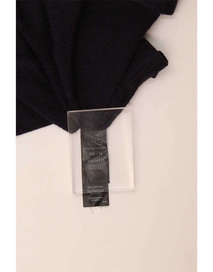 Pulover cardigan deschis pentru femei Marks & Spencer UK 14 Medium Bleumarin