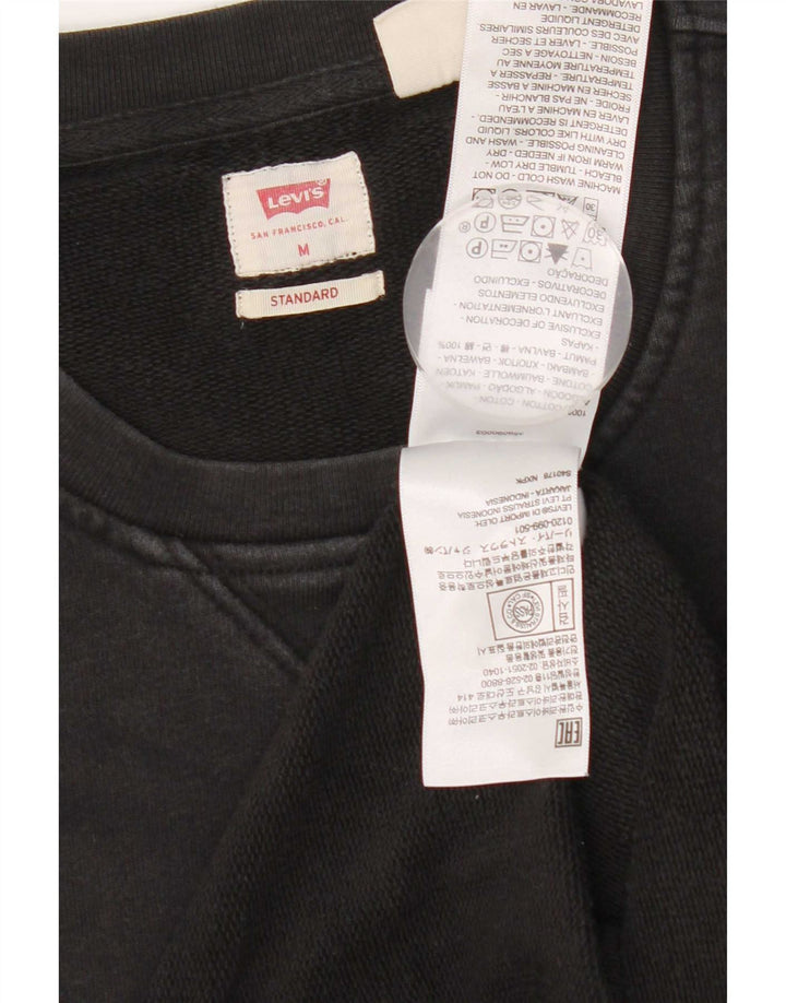 Pulover Levi's pentru bărbați, cu ajustare standard, din bumbac mediu negru