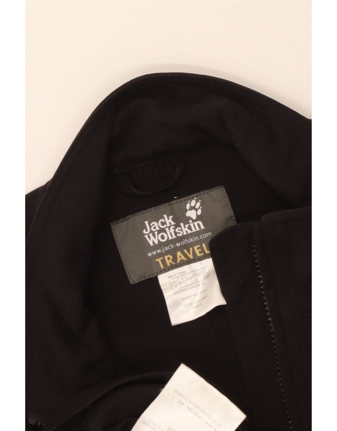 Jachetă de ploaie pentru bărbați JACK WOLFSKIN UK 36/38 Poliamidă neagră medie