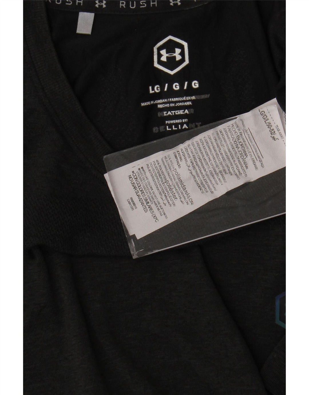 Tricou Under Armour pentru bărbați Top mare din nailon negru