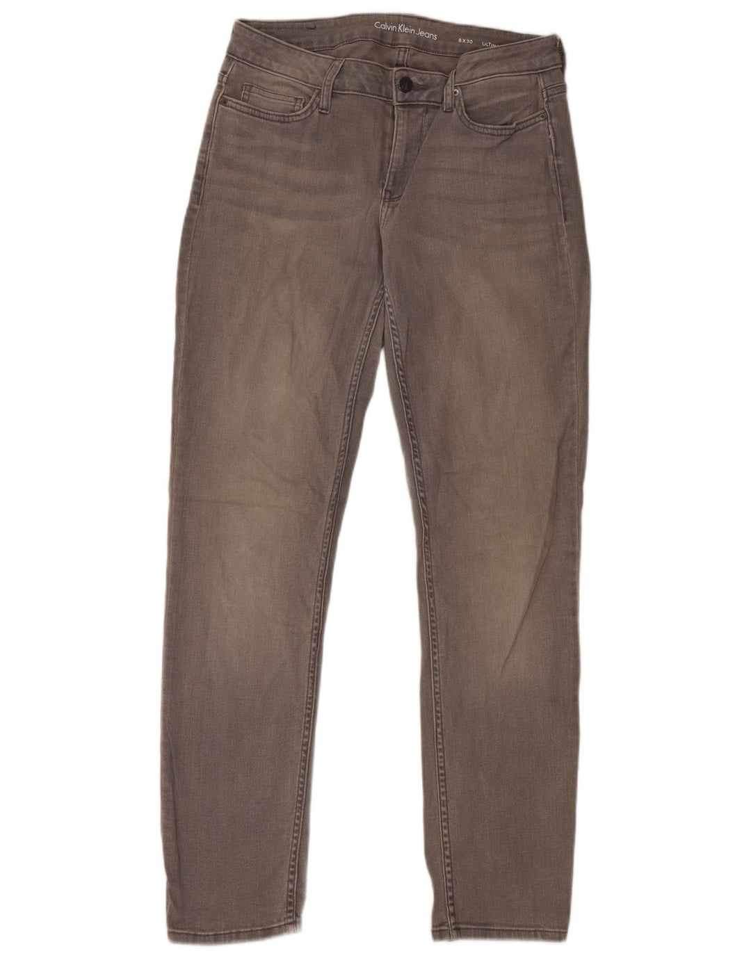 CALVIN KLEIN Blugi skinny pentru femei US 8 Medium W30 L30 bumbac gri