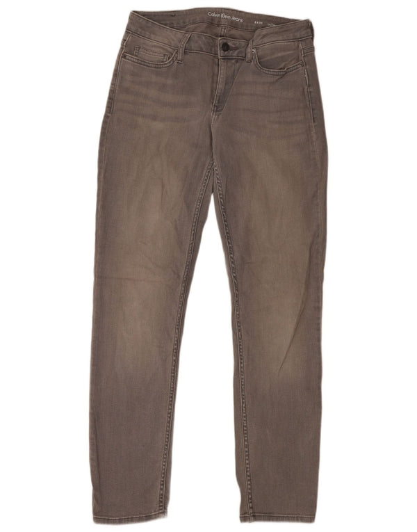 CALVIN KLEIN Blugi skinny pentru femei US 8 Medium W30 L30 bumbac gri