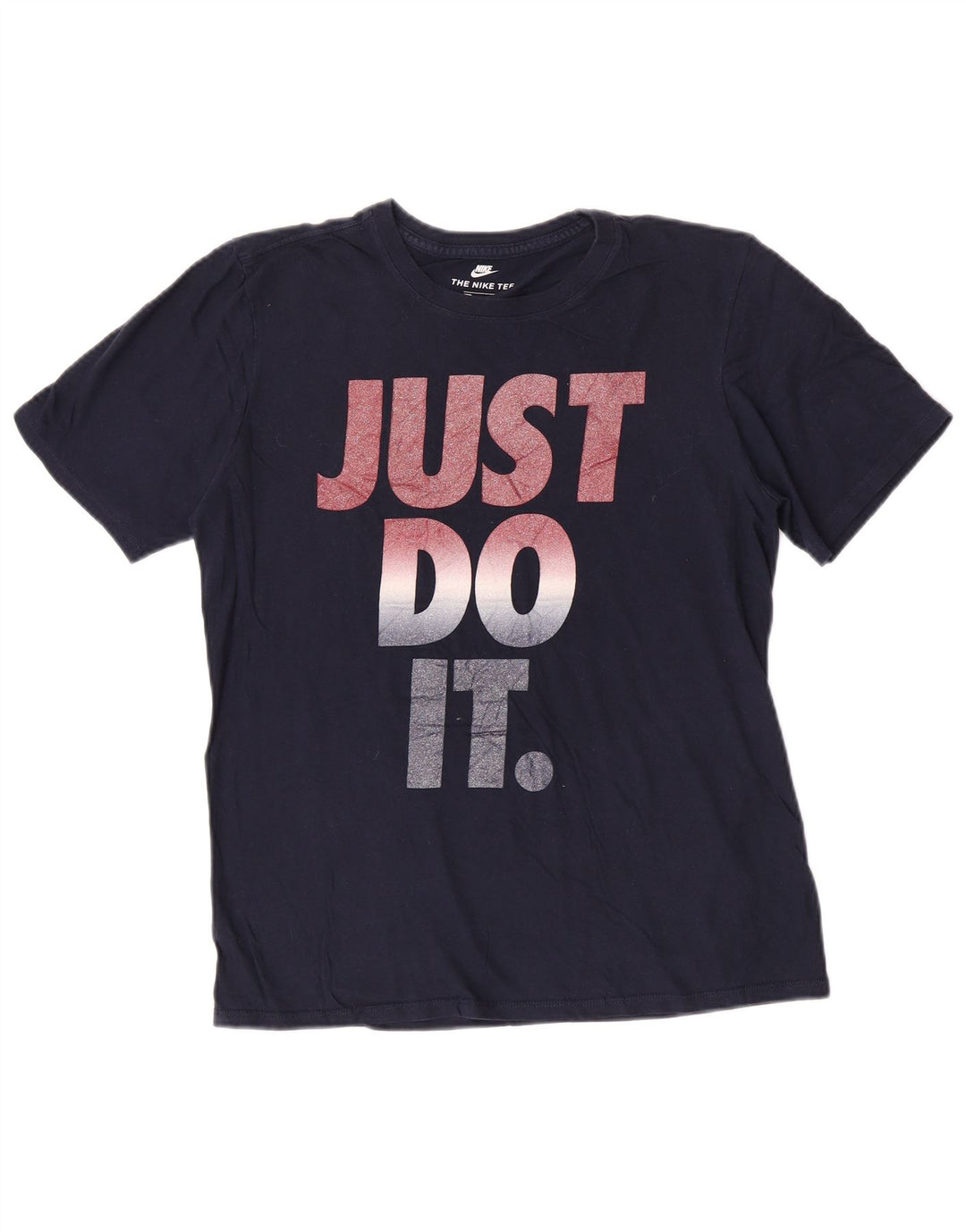 Tricou grafic Nike pentru bărbați, cu croială atletică, top mediu, bleumarin