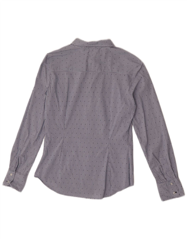 Cămașă pentru femei Zara UK 12 Medium Blue Pinstripe