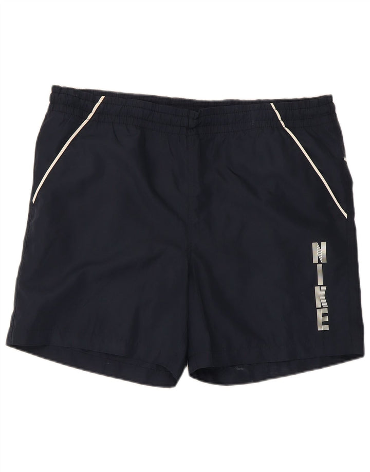 Pantaloni scurți sport grafic Nike pentru bărbați, poliester mediu albastru