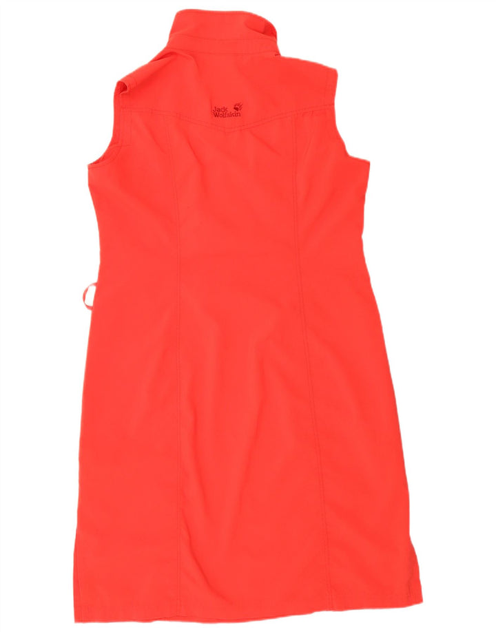 Rochie Jack Wolfskin pentru femei, fără mâneci, poliester roșu mare UK 16