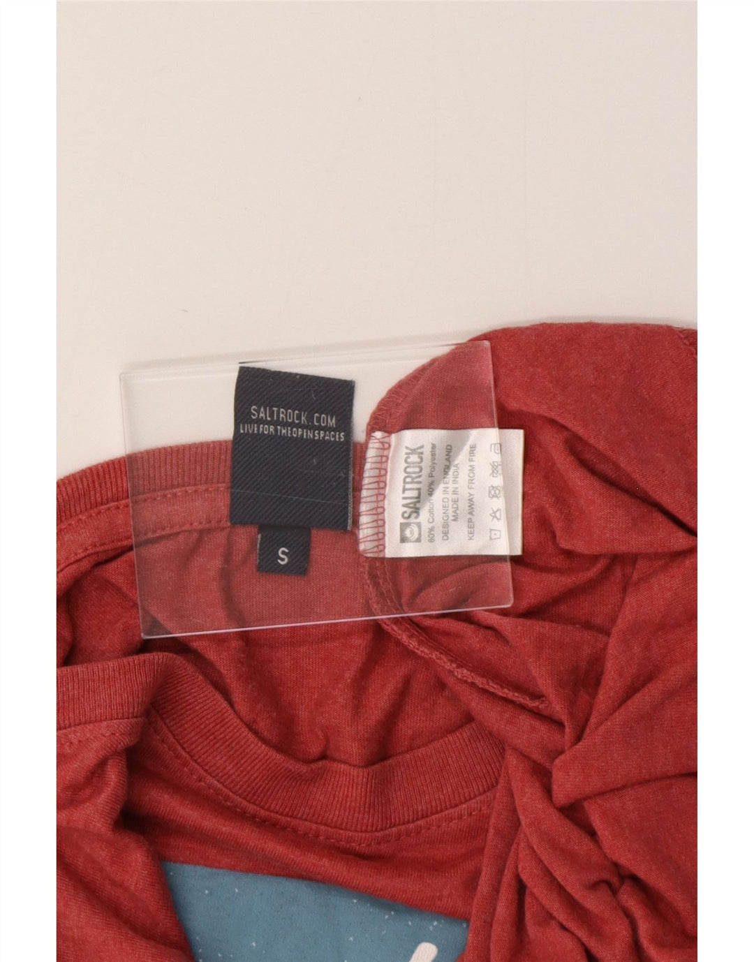 Tricou grafic SALTROCK pentru bărbați Top mic bumbac roșu