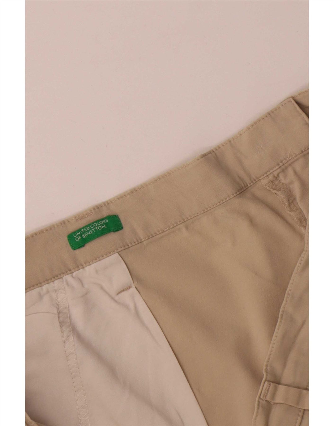 Benetton Pantaloni scurți casual pentru femei, mari W32 Beige