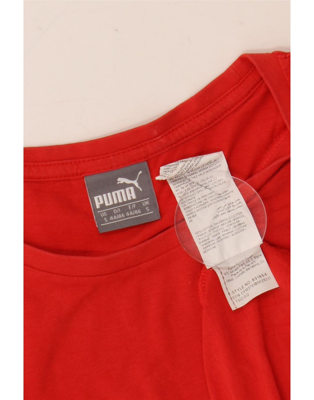 Tricou grafic Puma pentru bărbați Top mic, roșu, bumbac