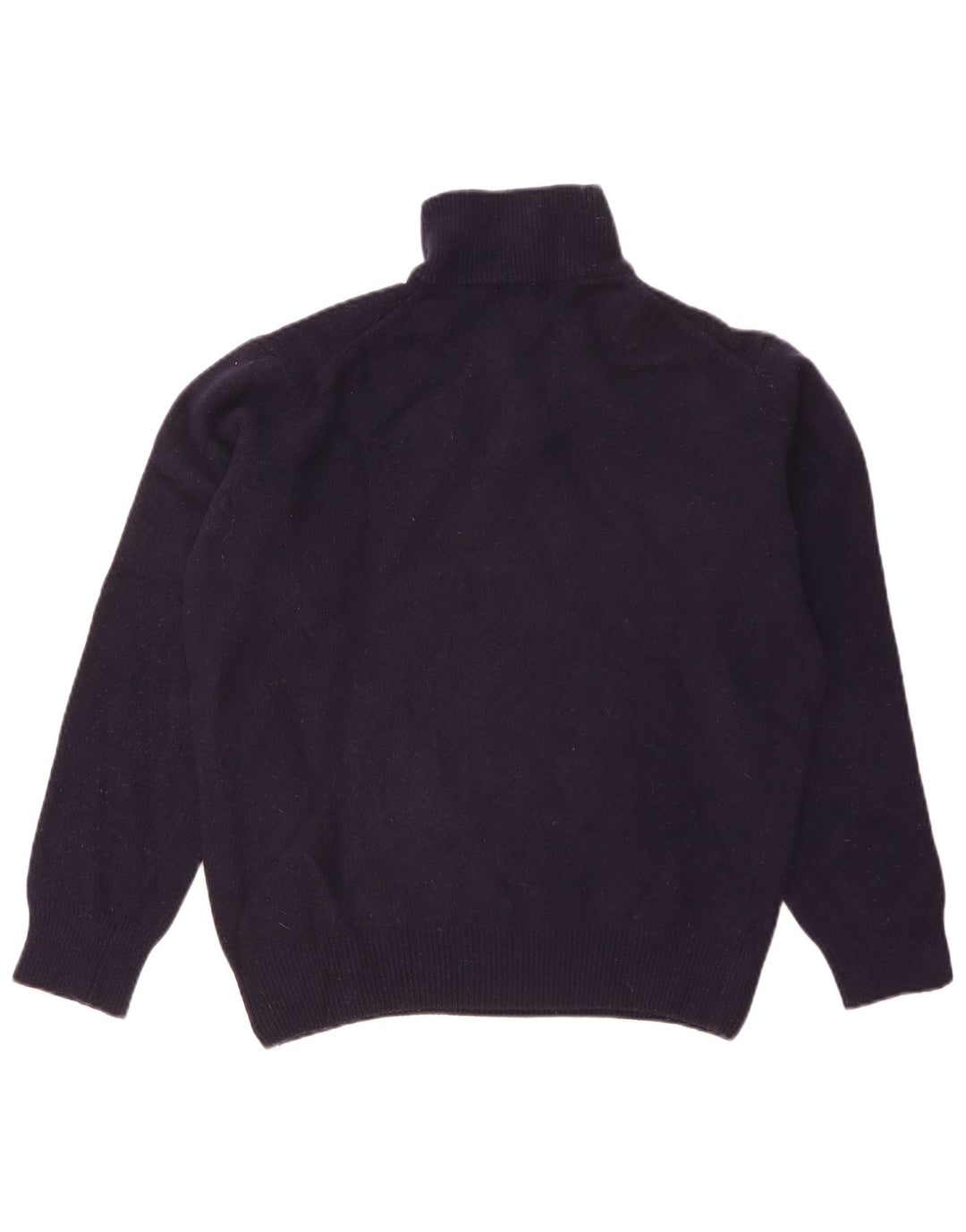 Pulover pentru bărbați Kappa, cu fermoar, cu gât, lână de miel, mare, albastru