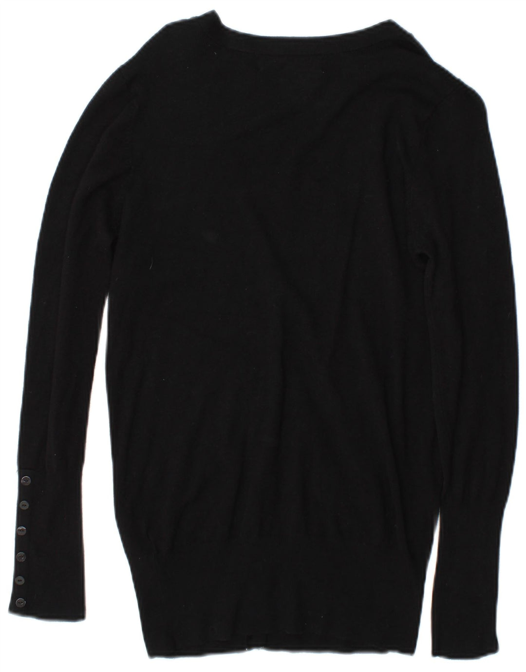 Pulover cardigan pentru femei Zara UK 14 Medium Black Rayon