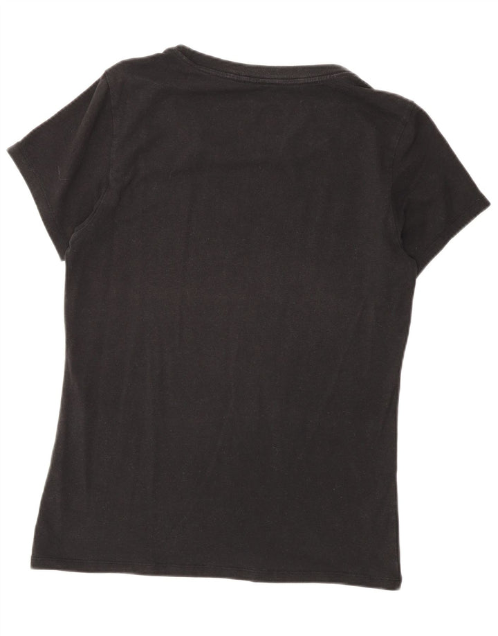 Tricou Calvin Klein pentru femei Top UK 12 Medium Black Bumbac