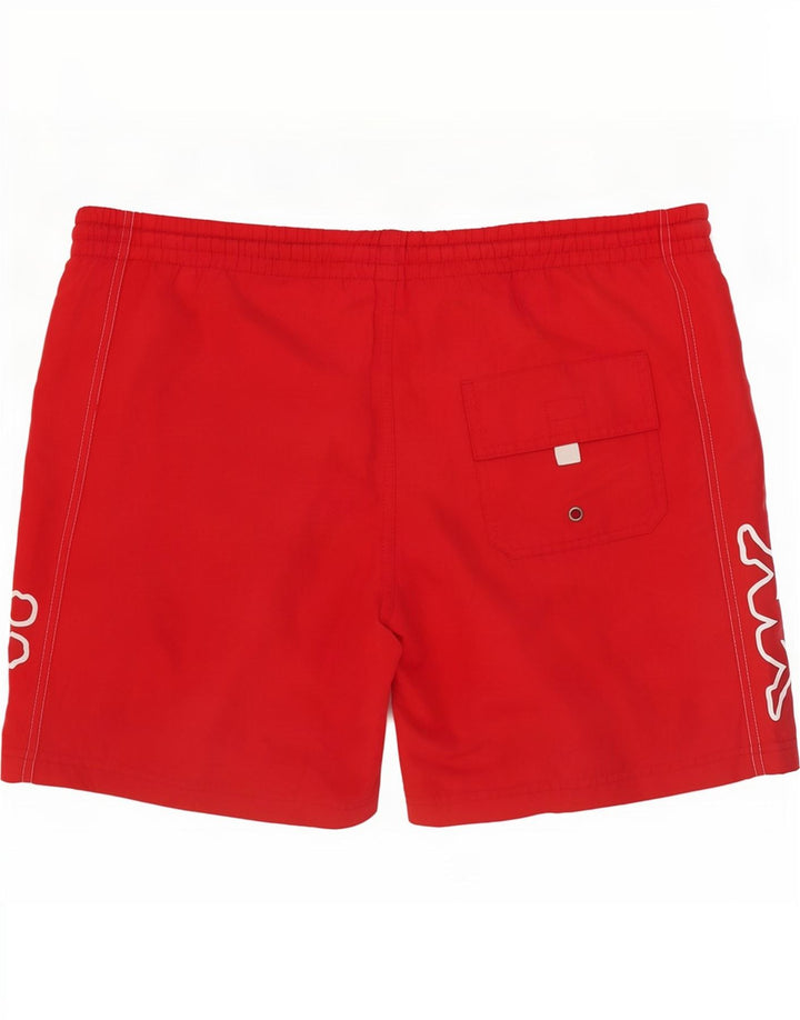 Pantaloni scurți de înot grafic pentru bărbați Kappa, roșii mari