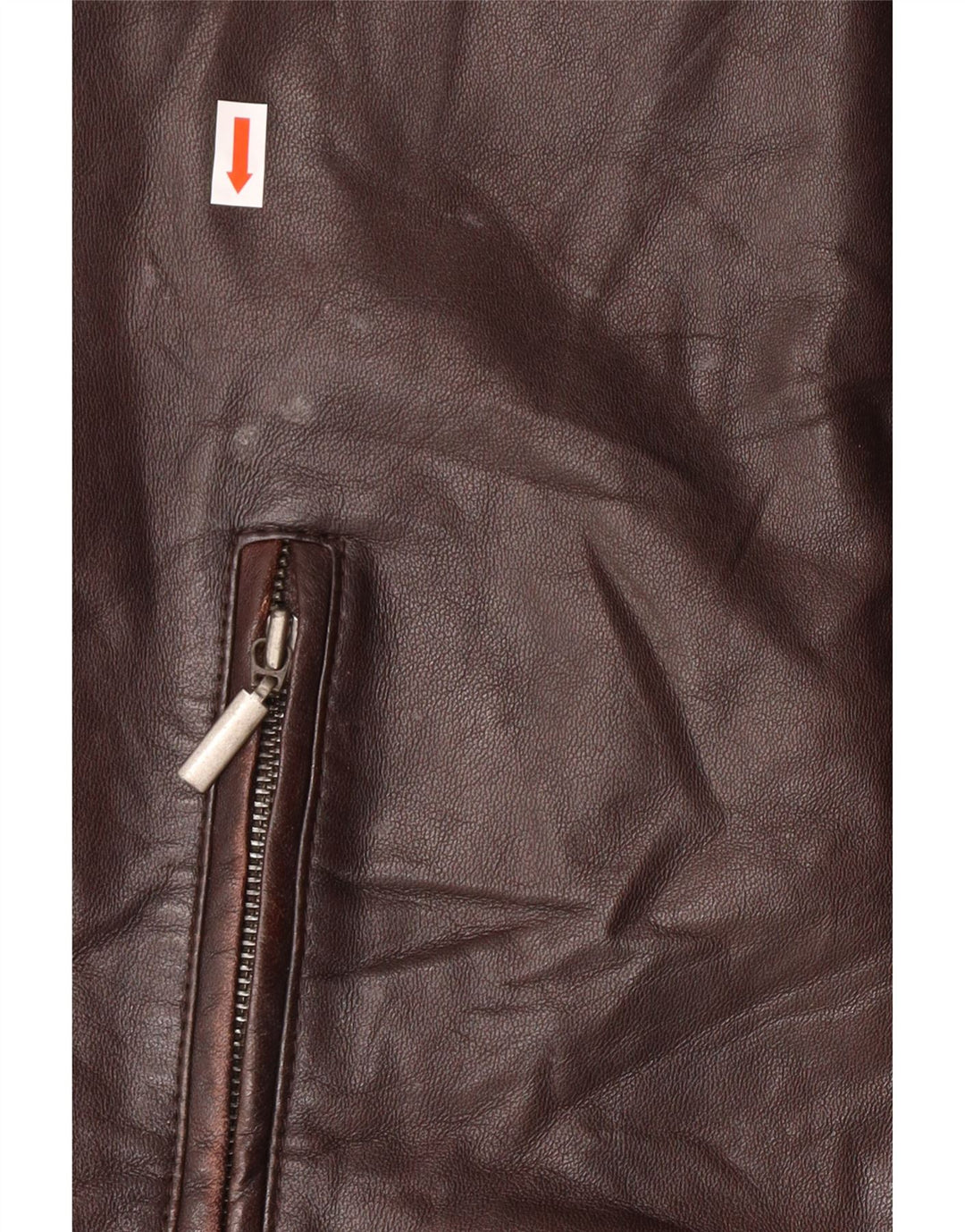 Jachetă militară din piele pentru bărbați Conbipel IT 54 XL din piele de miel maro