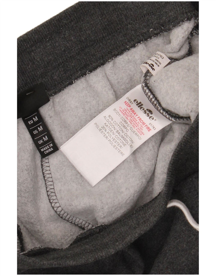ELLESSE Mens Tracksuit Trousers Joggers Medium  Grey Cotton
