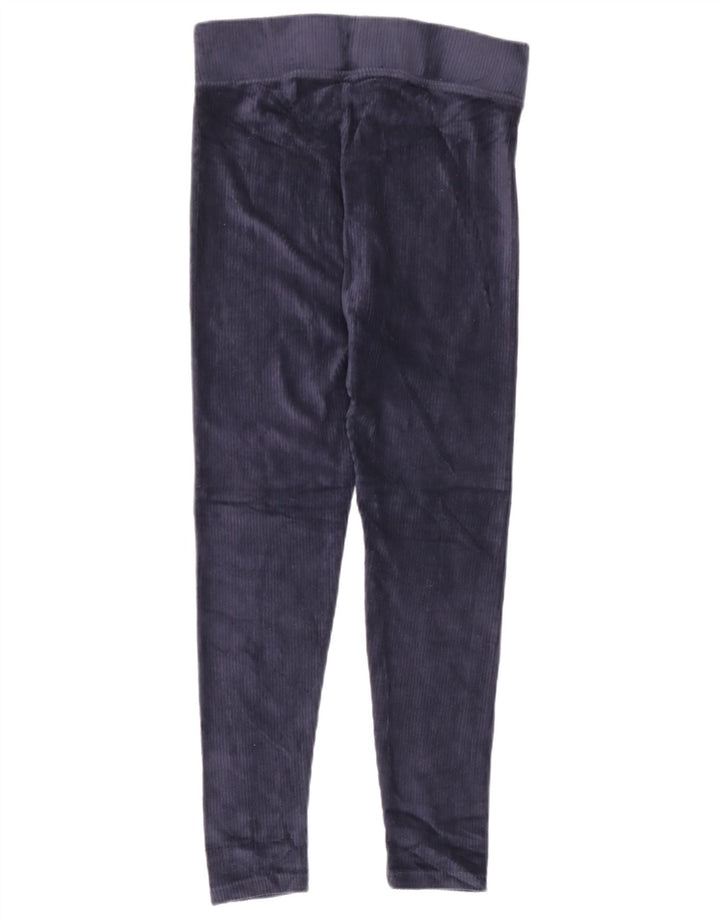 Leggings din velur pentru femei Marks & Spencer UK 12, mediu, bleumarin, bumbac