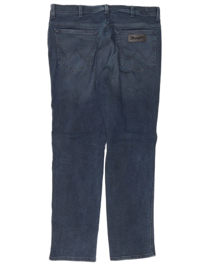 Blugi slim Texas Wrangler pentru bărbați W36 L32 bumbac bleumarin