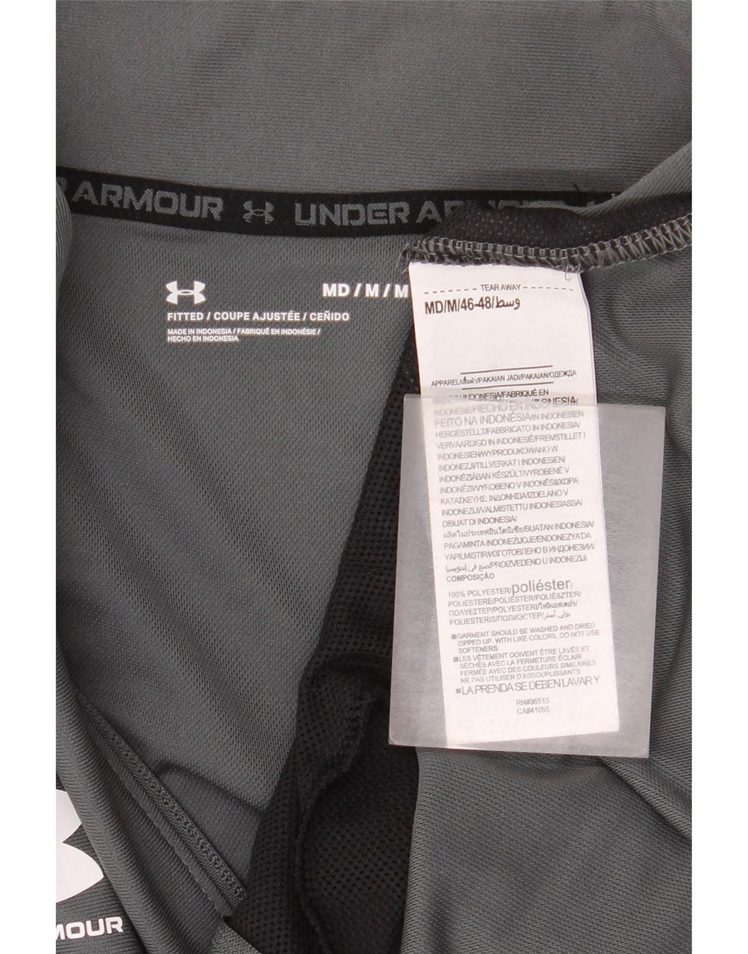 Jachetă de trening pentru bărbați Under Armour, gri mediu, poliester