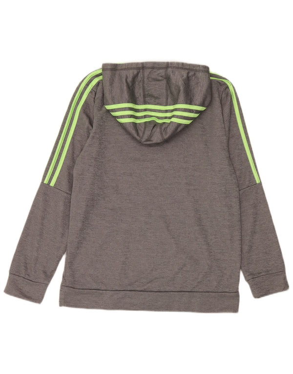 Pulover Adidas pentru băieți Graphic Hoodie 15-16 ani XL poliester gri