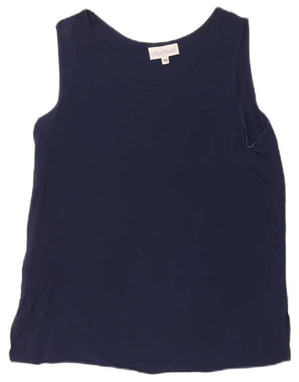 Vest Vest Top Femei Vintage IT 46 Large Bleumarin