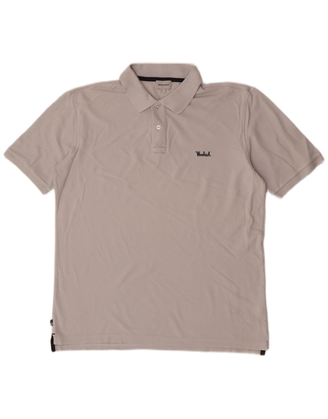 Tricou polo pentru bărbați Woolrich, mare, gri, bumbac