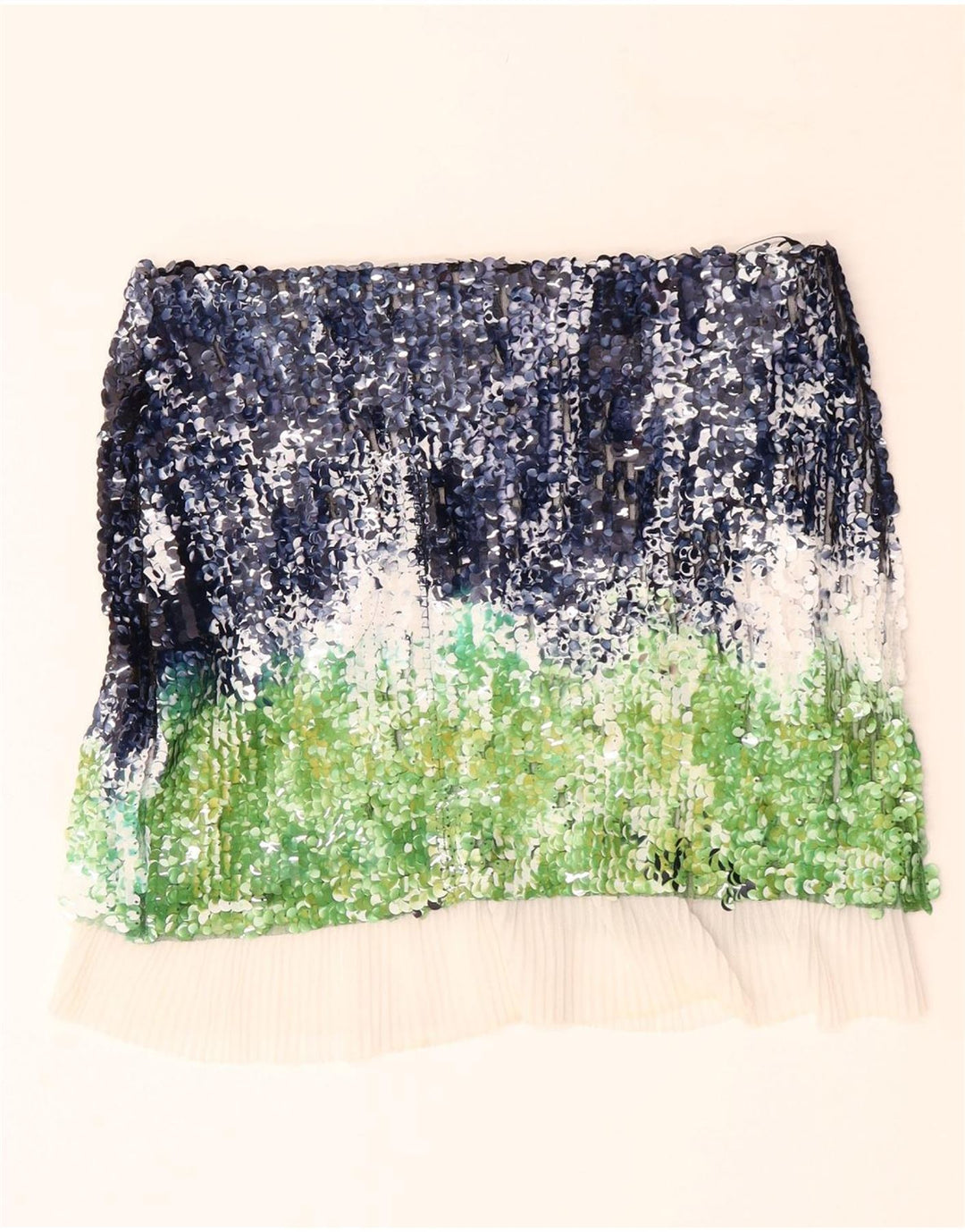 Fusta Dreaptă Femei ZARA Mediu W28 Poliester Colorblock Multicolor