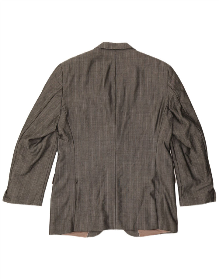 Blazer pentru bărbați Hugo Boss cu 2 nasturi EU 48, gri mediu, viscoză cu dungi