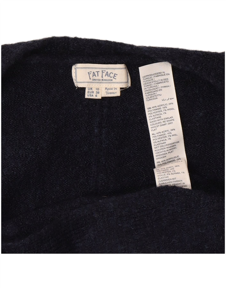 Pulover cardigan deschis supradimensionat pentru femei Fat Face UK 10 Mic bleumarin