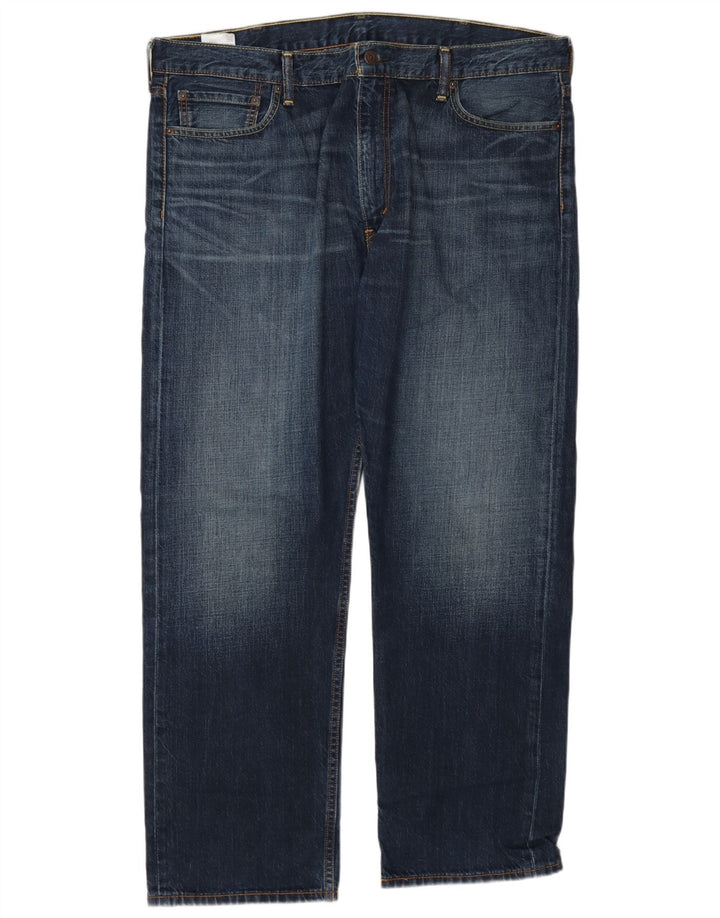 Blugi drepti pentru bărbați Levi's 504 W40 L30 Bumbac albastru