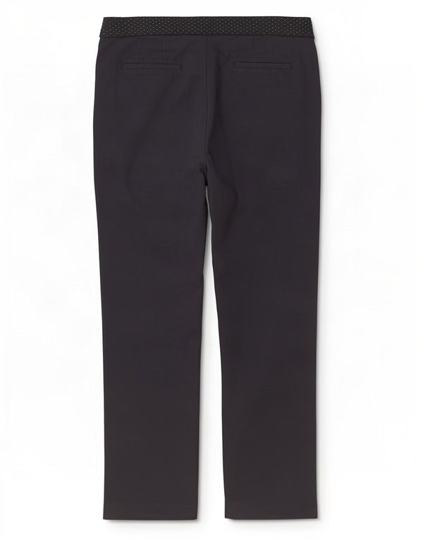 Pantaloni drepți casual pentru femei Zara XL W32 L28 Bumbac bleumarin
