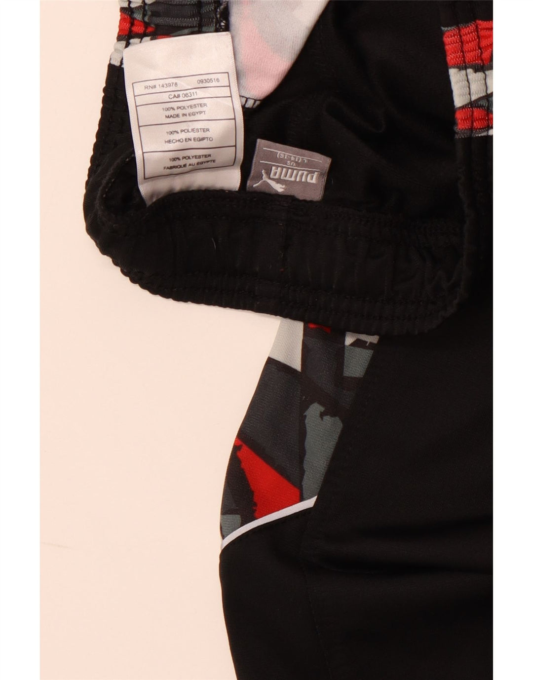 PUMA Băieți Pantaloni Trening Pantaloni Joggeri 14-15 Ani Mari Negru Geometric