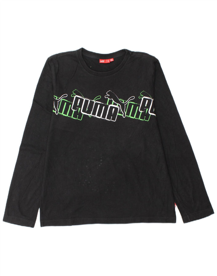 Tricou cu mânecă lungă Puma pentru bărbați, negru mediu