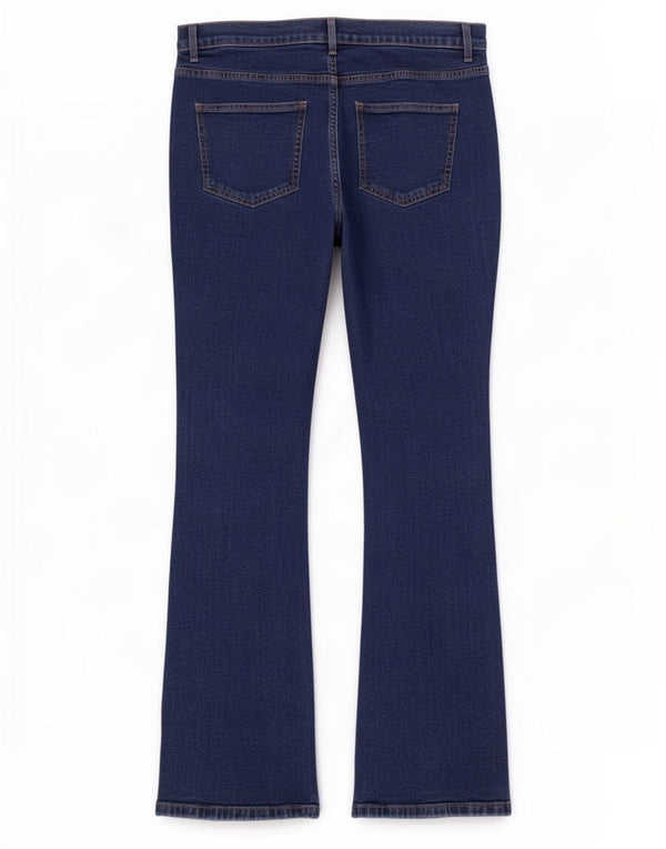 Marks & Spencer blugi subțiri bootcut pentru femei UK 14 mare W32 L29 bumbac albastru